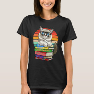 Ragdoll Cat   Back To School Bookworm T-Shirt