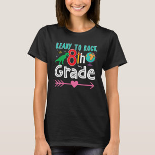 Ragdoll Cat Back To School Ready To Rock 8th Grade T-Shirt