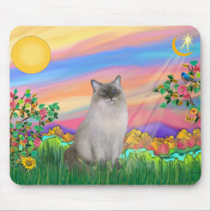Ragdoll Cat (Blue Point) - Day Star Mouse Mat