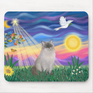 Ragdoll Cat (Blue Point) - Twilight Mouse Mat