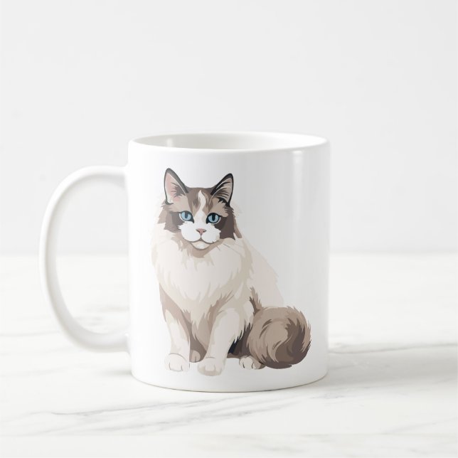 Ragdoll Cat Coffee Mug (Left)