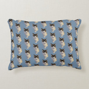 Ragdoll cat, Dusty Blue Decorative Cushion