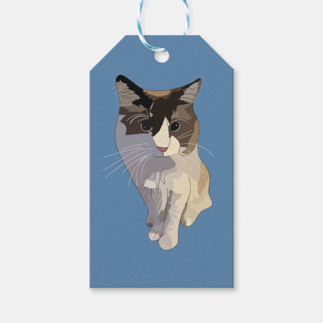 Ragdoll cat, Dusty Blue Gift Tags (Front)