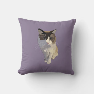 Ragdoll cat, Dusty Purple Cushion