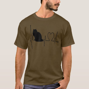 Ragdoll Cat Heartbeat EKG Funny I Love My Ragdoll T-Shirt