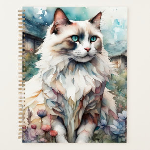 Ragdoll Cat in English Garden Planner