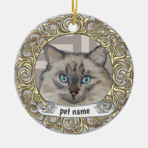 Ragdoll Cat Loving Memory ornament