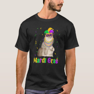 Ragdoll Cat Mardi Gras Meowdi Gras Kitten Mask T-Shirt