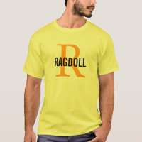Ragdoll Cat Monogram Design