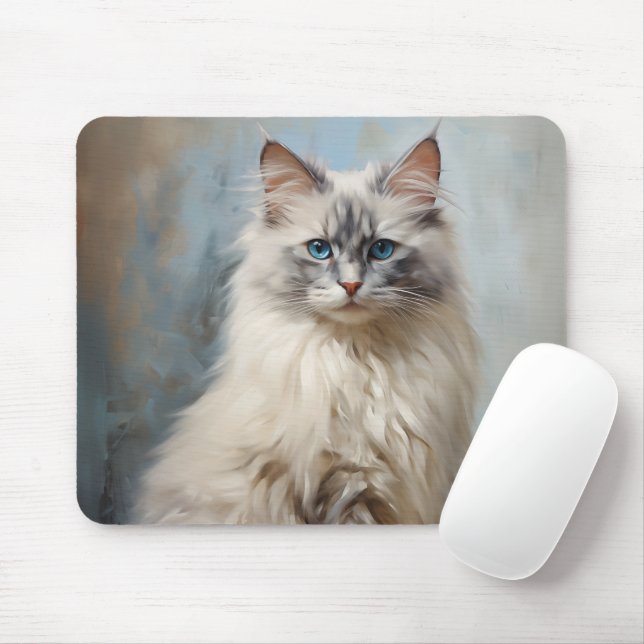 Ragdoll cat mouse mat (With Mouse)