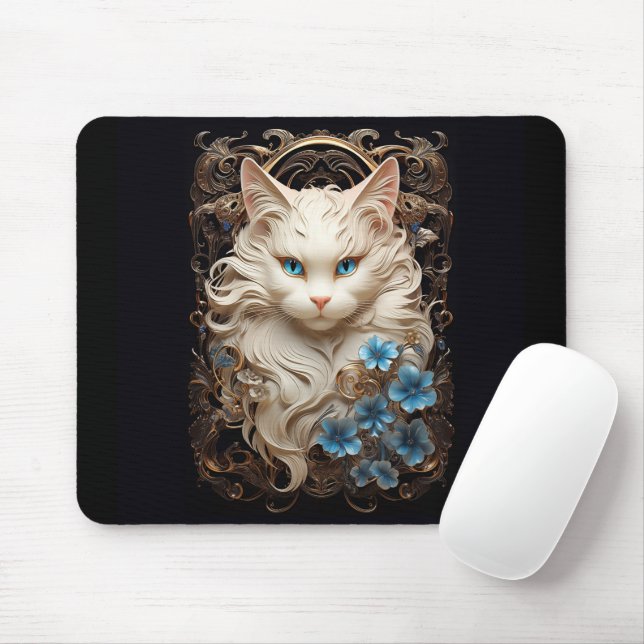 Ragdoll cat mouse mat (With Mouse)
