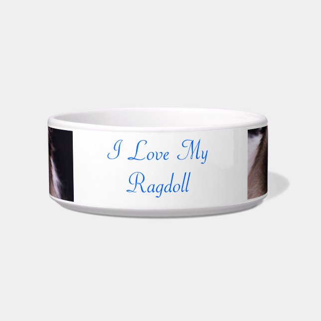 Ragdoll cat pet bowl (Front)