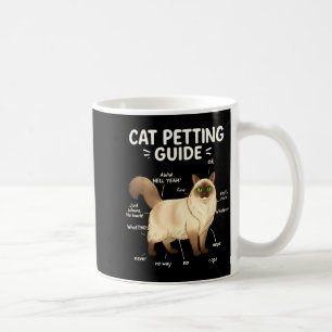Ragdoll Cat Petting Guide Funny Cat Lover  Coffee Mug