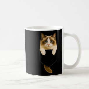 Ragdoll Cat Pocket Funny Gifts Cat Mum Cat Dad Cat Coffee Mug