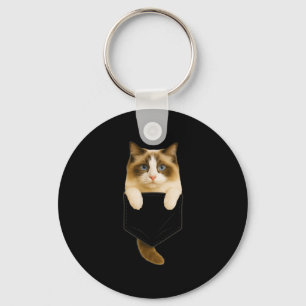Ragdoll Cat Pocket Funny Gifts Cat Mum Cat Dad Cat Key Ring