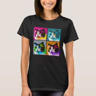 Ragdoll Cat Pop Illustration Colourful Animal Men T-Shirt
