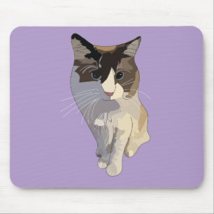Ragdoll cat, Purple Mouse Mat
