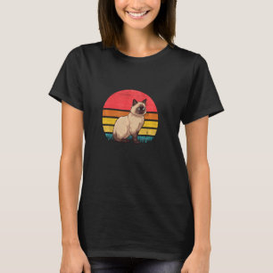 Ragdoll Cat Sunset Retro Vintage Mum Dad Kids T-Shirt