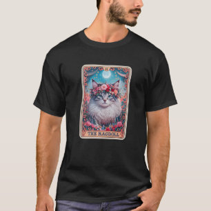 Ragdoll Cat Tarot Card Childless Cat Lady Kitten L T-Shirt