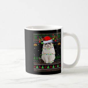 Ragdoll Cat Ugly Christmas Sweaters Holiday Santa  Coffee Mug