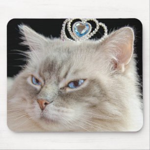 Ragdoll Cat with Tiara Mouse Mat