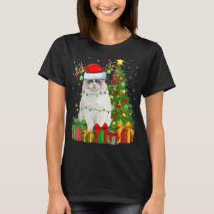 Ragdoll Cat Xmas Holiday Santa Ragdoll Christmas T-Shirt