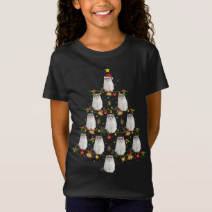 Ragdoll Cat Xmas Tree Gift Santa Hat Ragdoll Chris T-Shirt