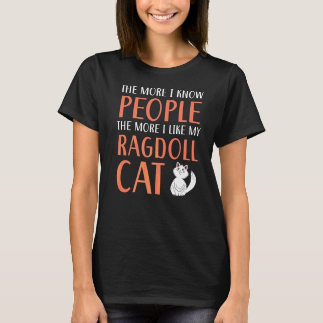 Ragdoll Cats Owner Kitty  Paw Love Meow Kitten  1 T-Shirt (Front)