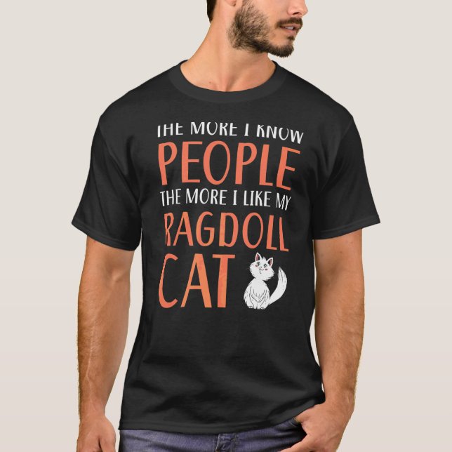 Ragdoll Cats Owner Kitty  Paw Love Meow Kitten  1 T-Shirt (Front)