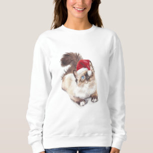 Ragdoll Christmas T-Shirt by Artist GV Hemmings Sweatshirt