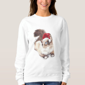 Ragdoll Christmas T-Shirt by Artist GV Hemmings Sweatshirt