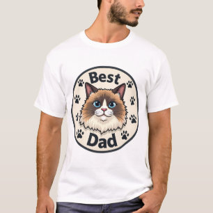 Ragdoll Dad, bi-colour T-Shirt