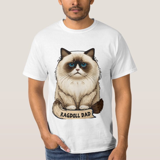 Ragdoll dad couch T-Shirt (Front)
