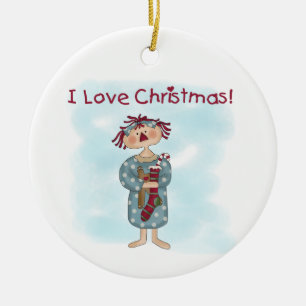 Ragdoll I Love Christmas Ornament