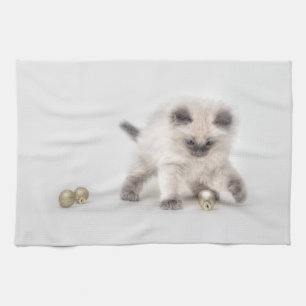 Ragdoll Kitten tea towel