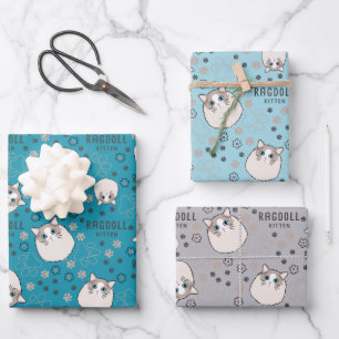 Ragdoll Kitten Wrapping Paper Sheets