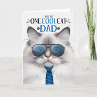 Ragdoll Lilac Point Cat Father's Day One Cool Cat