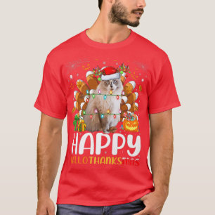 Ragdoll Lover Halloween Christmas Happy Hallothank T-Shirt