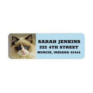 RAGDOLL PERSIAN CAT Big Return Address Labels