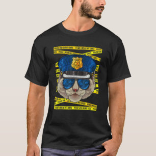Ragdoll Police Officer Policeman  Police Cat T-Shirt