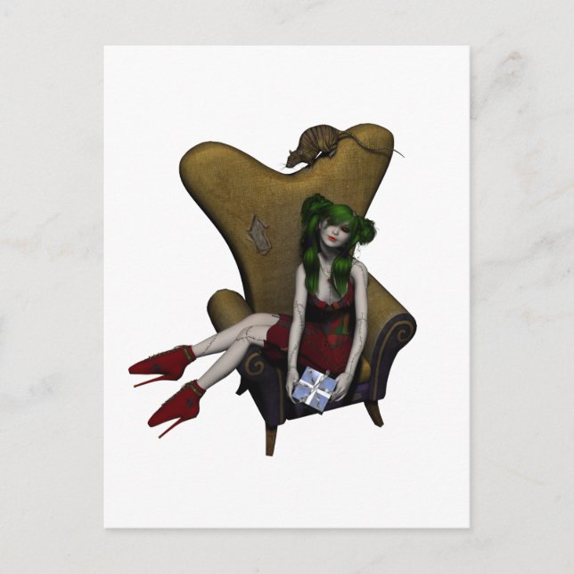 Ragdoll Suzie Bus Stop Gift Postcard (Front)