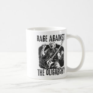 Rage Against Oligarchy Bernie Sanders Fight Protes Coffee Mug