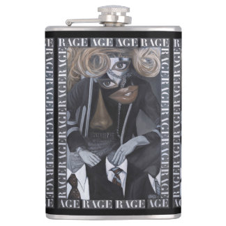 "Rage Age" Vinyl Wrapped Flask