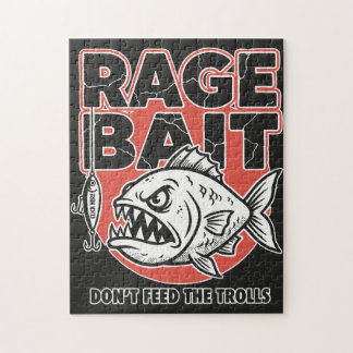 Rage Bait, Don’t Feed The Trolls Jigsaw Puzzle