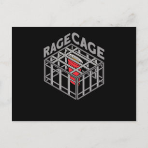 Rage Cage Drink Alcohol Party Drinking Game Postcard
