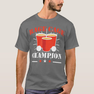 Rage Cage Drinking Game Beer Festival Party Red Cu T-Shirt