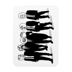 Rage Comic Meme Faces Walking. Me Gusta. Magnet