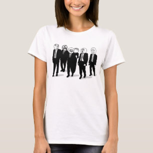 rage comic meme faces walking. me gusta. T-Shirt