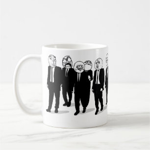 rage comic meme faces wraparound mug. me gusta. coffee mug