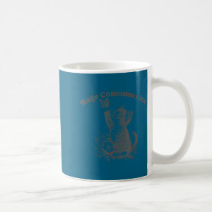 Rage consumes funny meme women men cat lover coffee mug